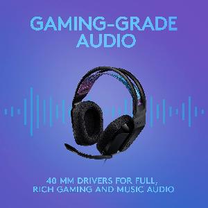 Logitech G335 Wired Lightweight Gaming Headset with Flip to Mute Microphone, 3.5mm Audio Jack, Memory Foam Earpads, Compatible with PC, Playstation, Xbox, Nintendo Switch (Black)