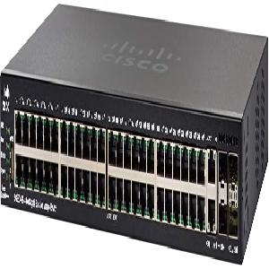 Cisco Business SG550X-48 - Conmutador administrado apilable con 48 puertos Gigabit Ethernet (GbE), 2 x 10G Combo, 2 x SFP+, Enrutamiento dinámico L3, protección limitada de por vida, color negro