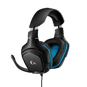 Logitech G431 Wired Over Ear Headphones with Mic (Black)